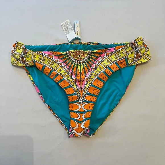 Trina Turk Tunic Coverup & Bikini Bottom Set Swim Beach - Picture 8 of 16